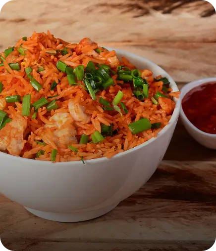 Chicken rice bowl at Kyra Food Street