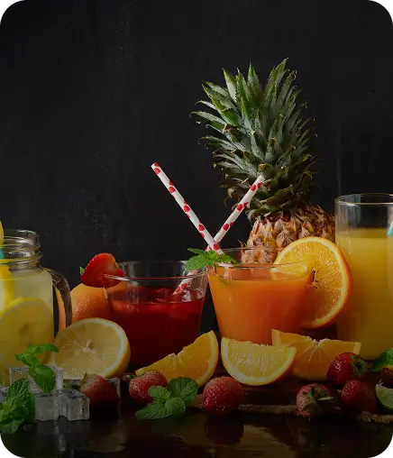 Fresh fruit juices at Kyra Food Street