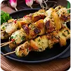 Paneer tikka skewers at Kyra Food Street