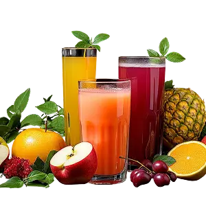 Mixed fruit juices with apple, orange, and pineapple at Kyra Food Street